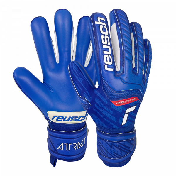 Reusch Attrakt Grip Evolution Finger Support 5170820 4010 blue 1
